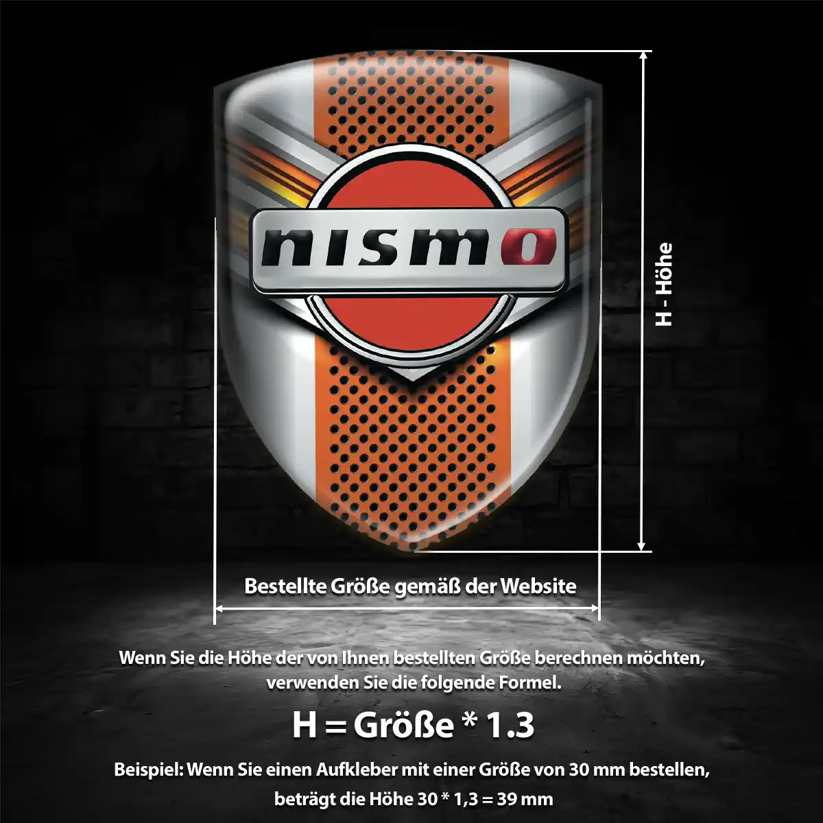 Nissan 3D Gel Aufkleber Embleme Limitierte Auflage