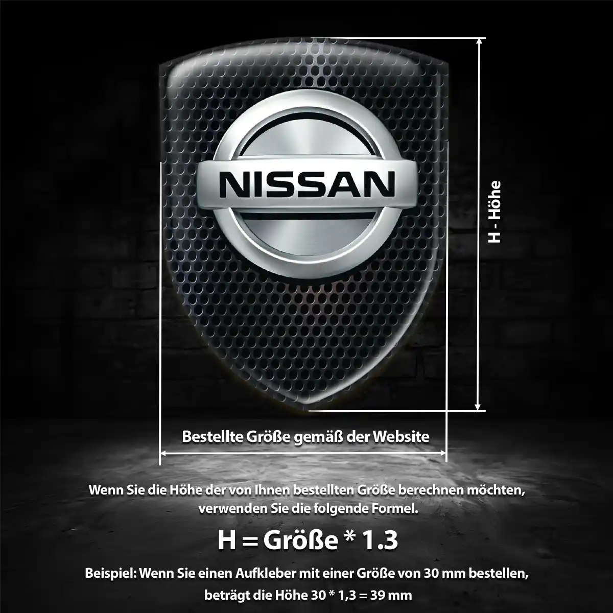 Nissan 3D Gel Aufkleber Embleme Markenedition