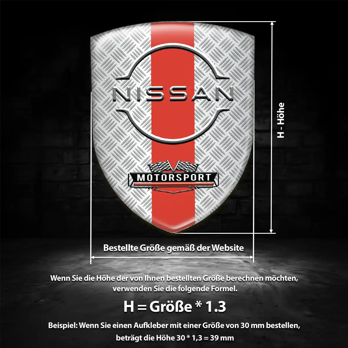 Nissan 3D Gel Aufkleber Hohe Qualität