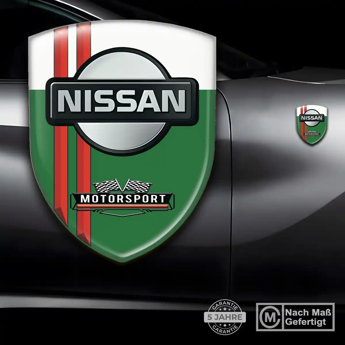 Nissan 3D Gel Aufkleber Silikon Anspruchsvolles Design
