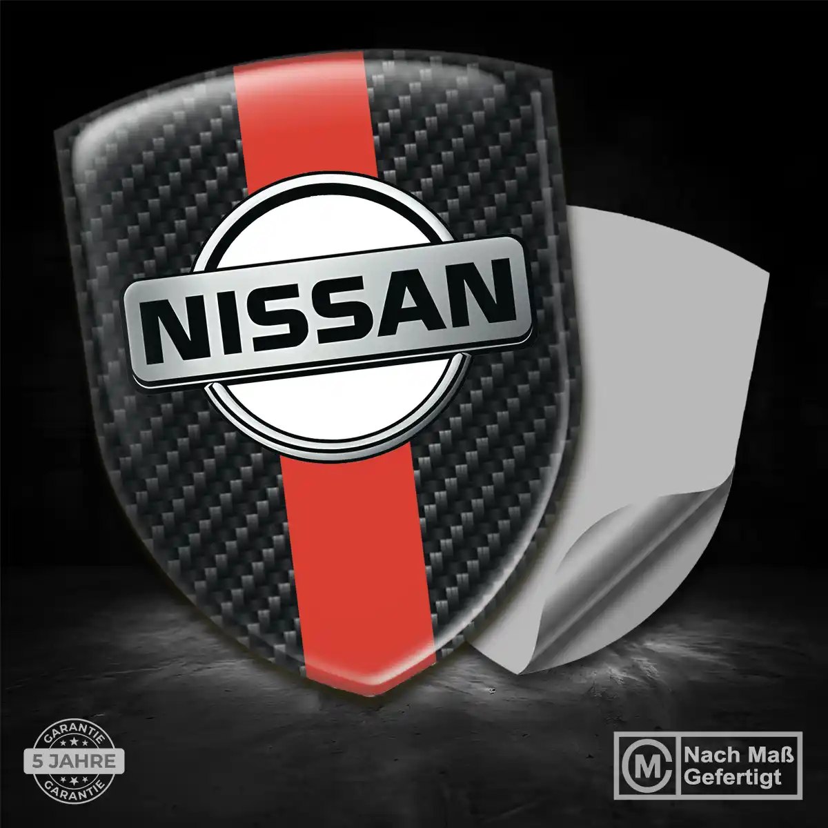 Nissan 3D Gel Aufkleber Silikon Auto Edles Design
