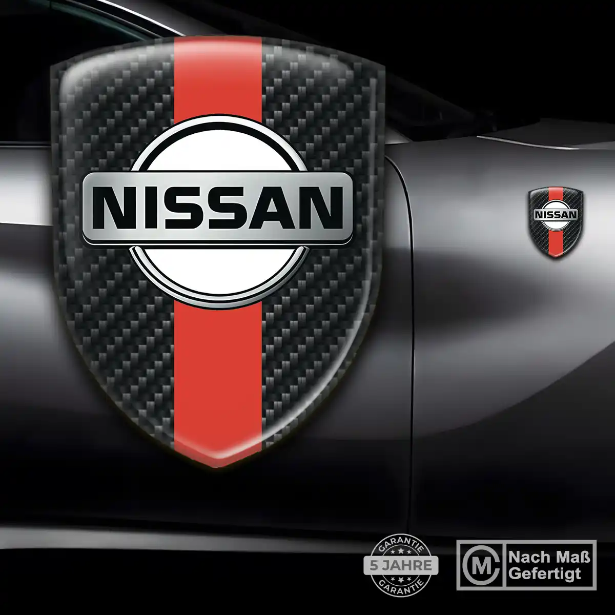 Nissan 3D Gel Aufkleber Silikon Auto Edles Design