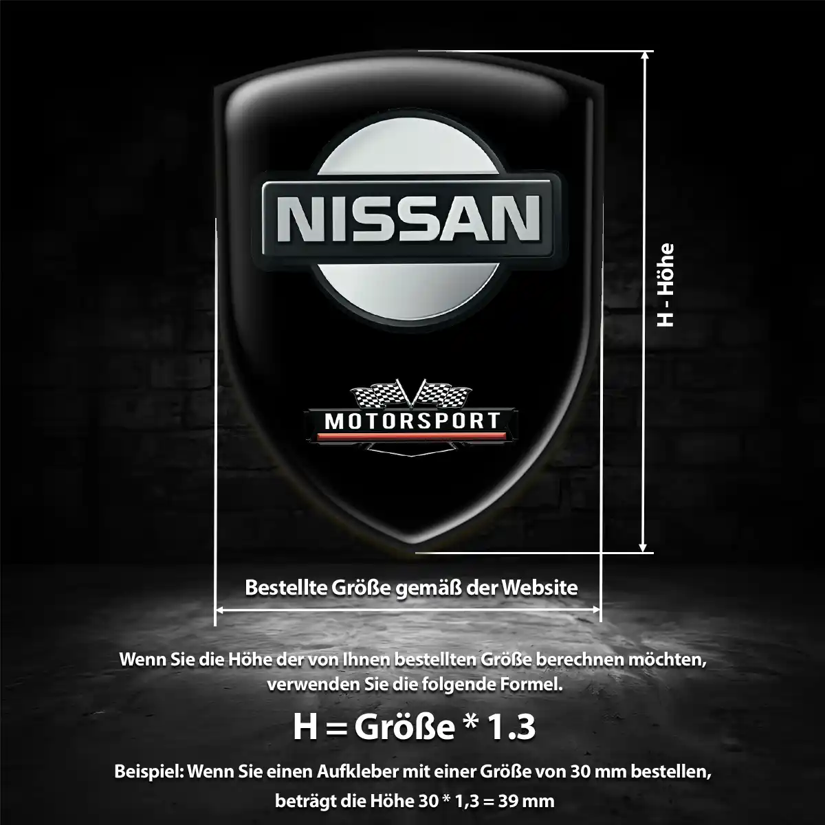 Nissan 3D Gel Aufkleber Silikon Auto Hohe Qualität