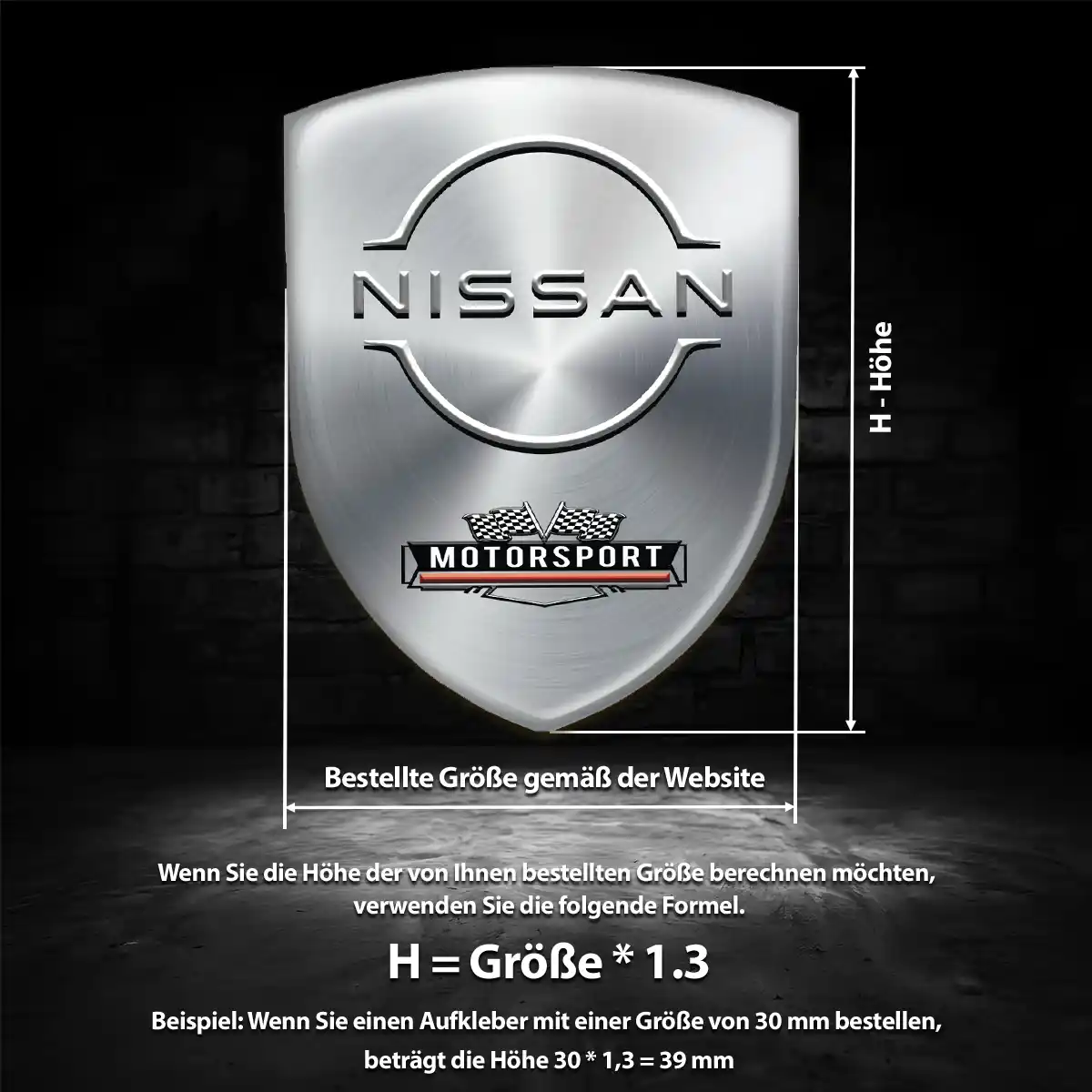 Nissan 3D Gel Aufkleber Silikon Auto Premiumqualität