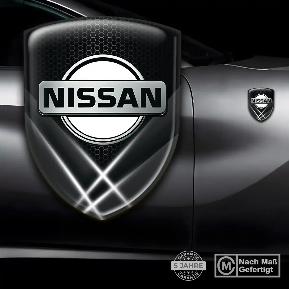 Nissan 3D Gel Aufkleber Silikon Elegantes Design