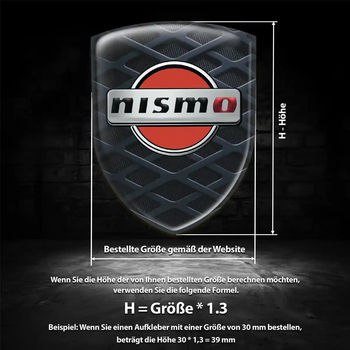 Nissan 3D Gel Aufkleber Stilvolles Design