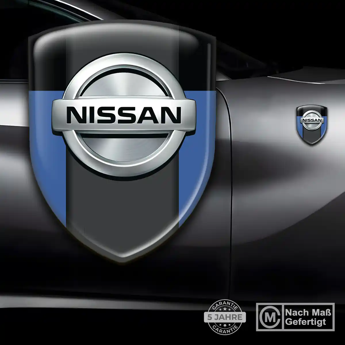 Nissan 3D Gel Aufkleber Wappen Anspruchsvolles Design