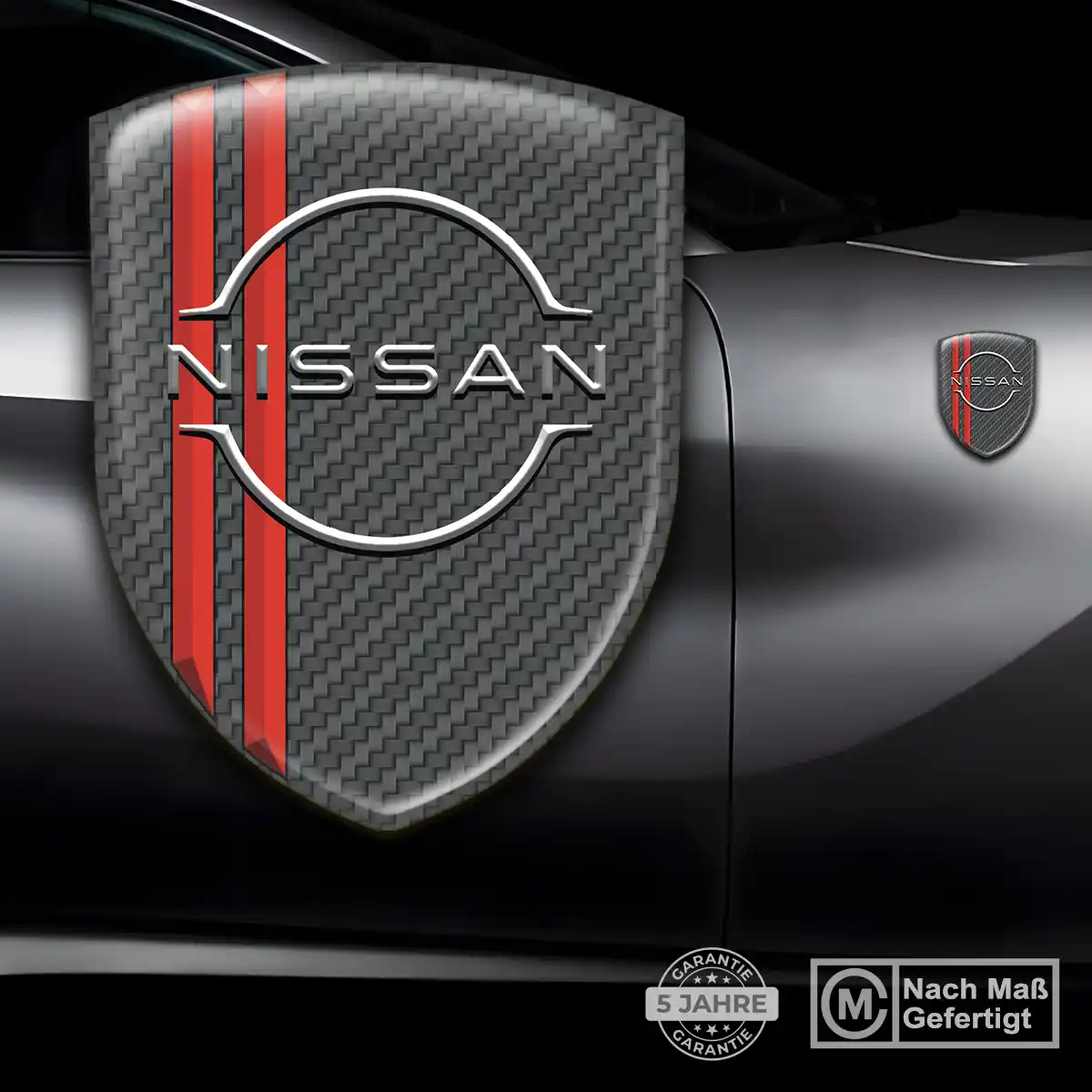 Nissan 3D Gel Aufkleber Wappen Ausdrucksstarkes Design