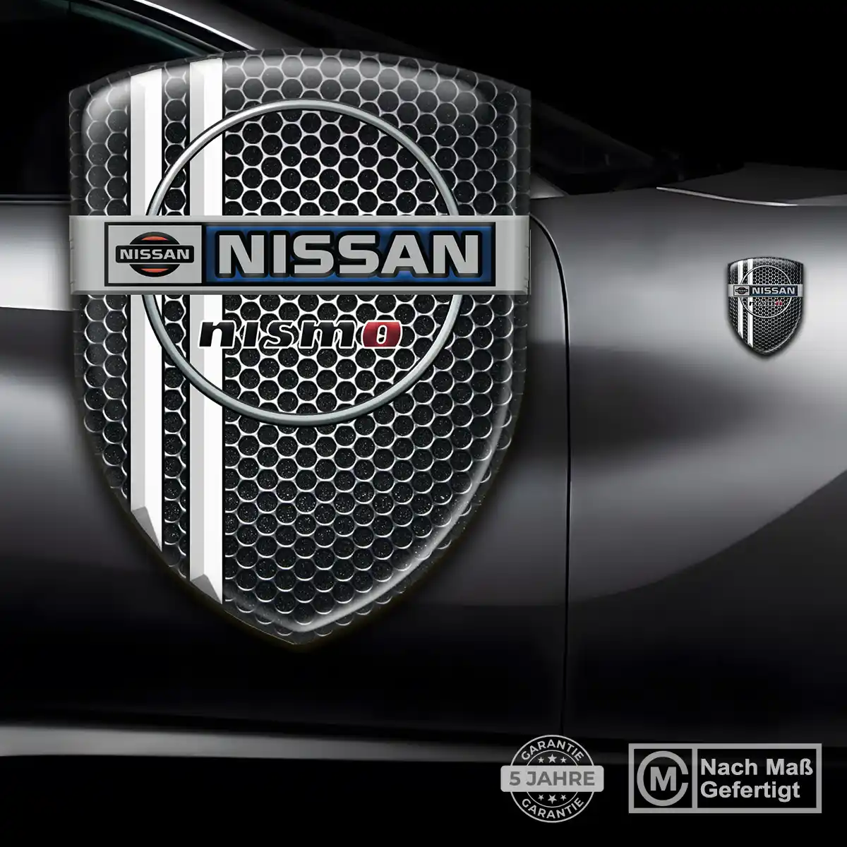 Nissan 3D Gel Aufkleber Wappen Auto Edles Design