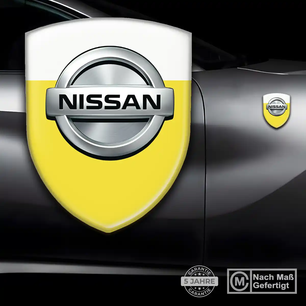 Nissan 3D Gel Aufkleber Wappen Auto Erstklassige Qualität