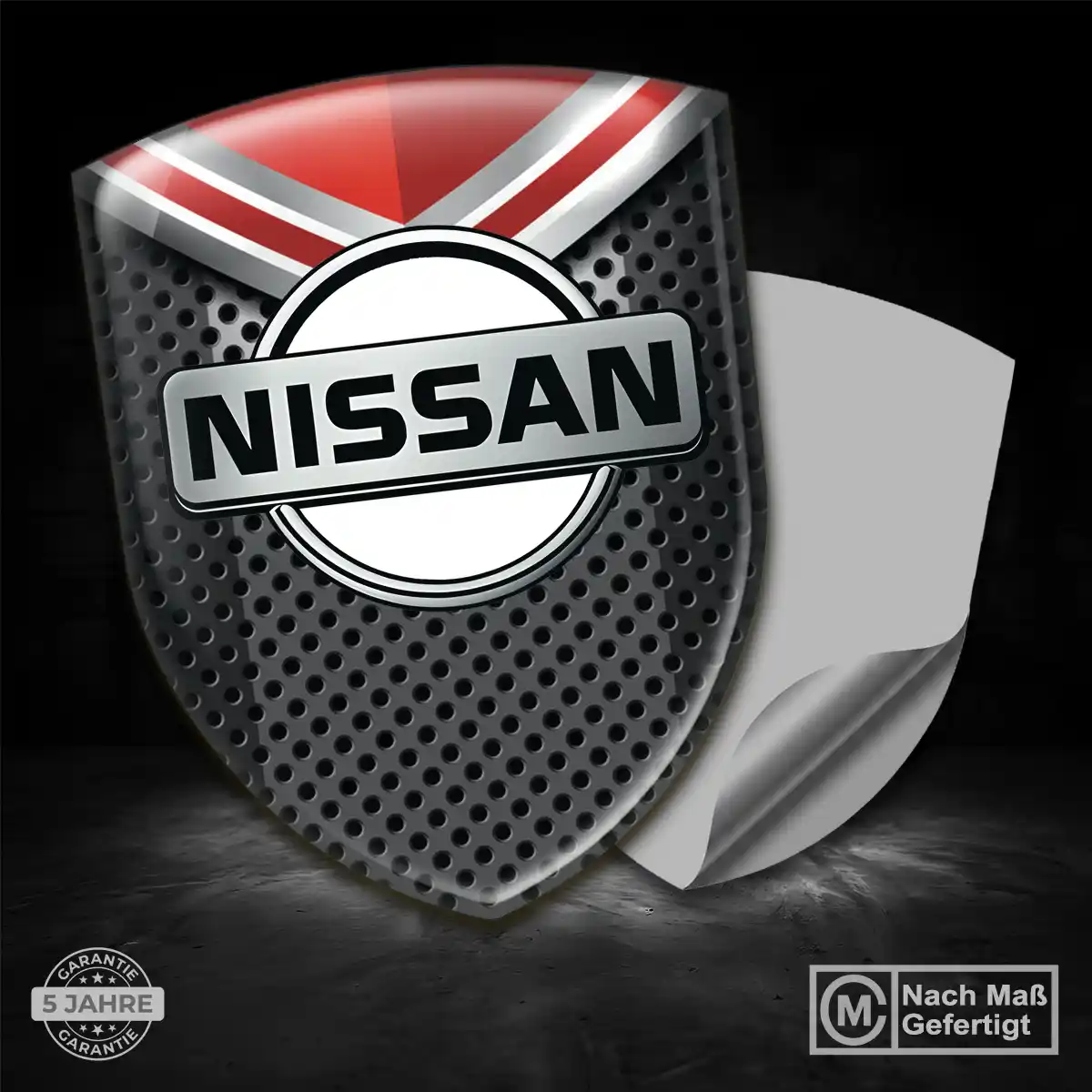 Nissan 3D Gel Aufkleber Wappen Auto Höchste Qualität