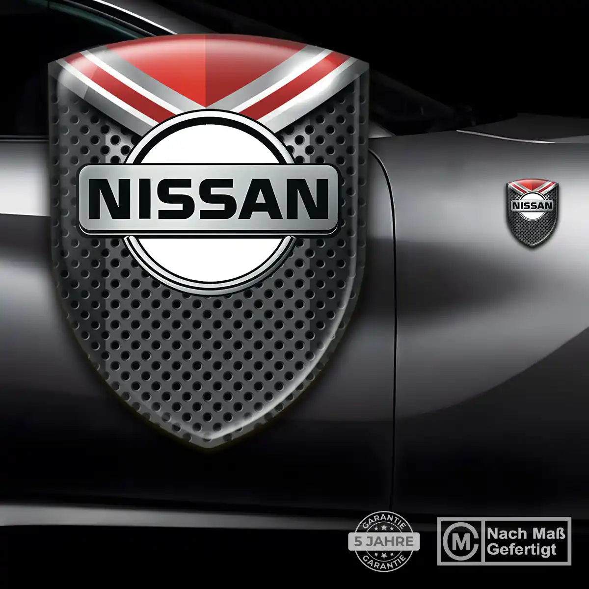 Nissan 3D Gel Aufkleber Wappen Auto Höchste Qualität