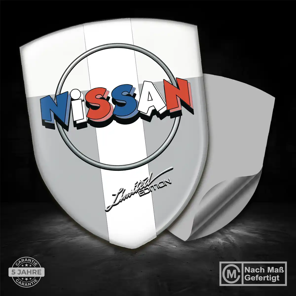 Nissan 3D Gel Aufkleber Wappen Auto Hochwertiges Harz