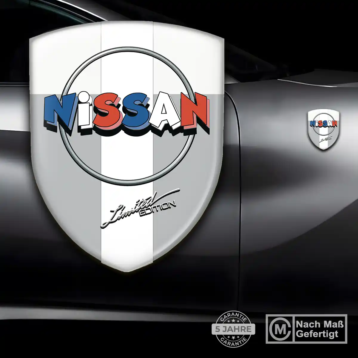 Nissan 3D Gel Aufkleber Wappen Auto Hochwertiges Harz
