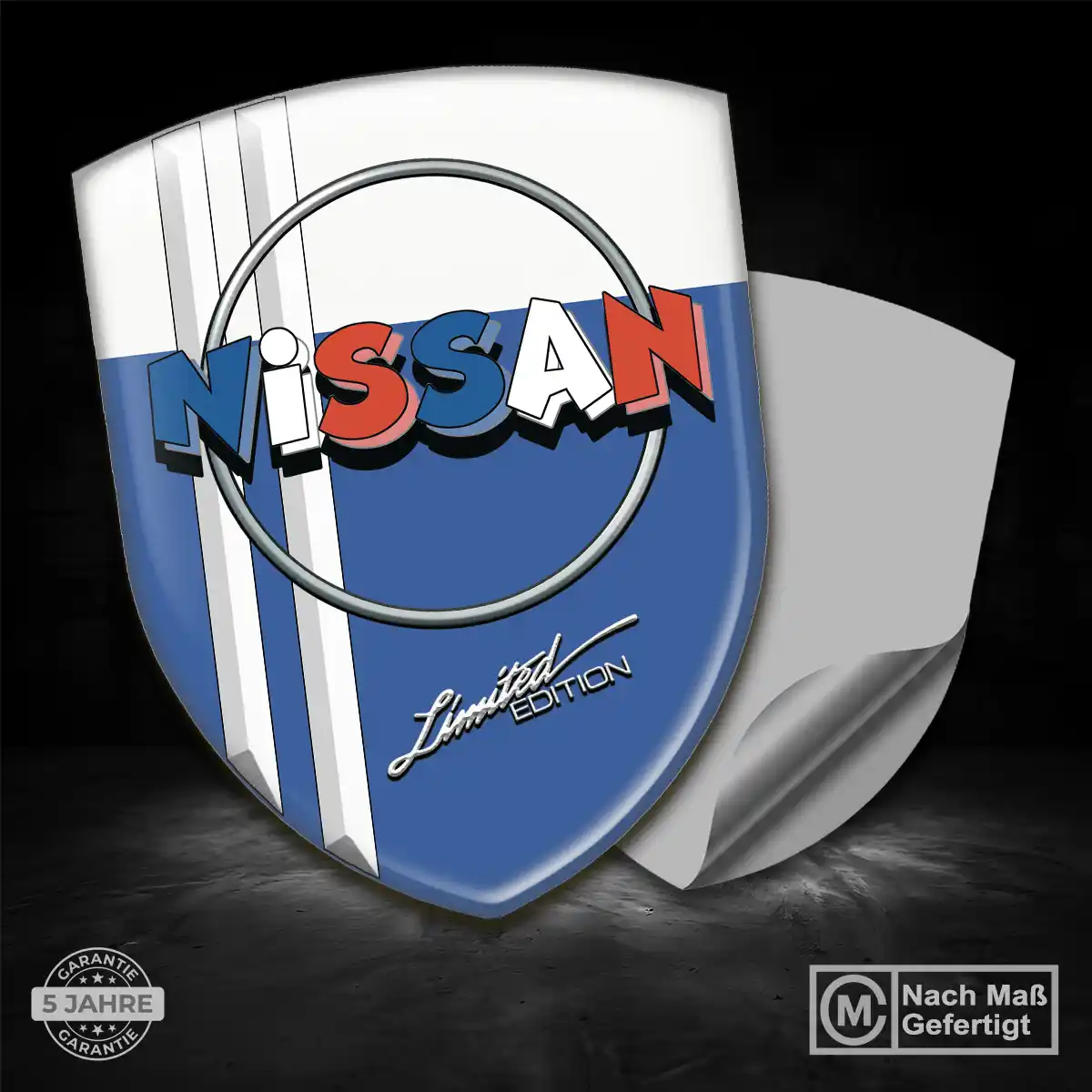 Nissan 3D Gel Aufkleber Wappen Auto Interieurdesign