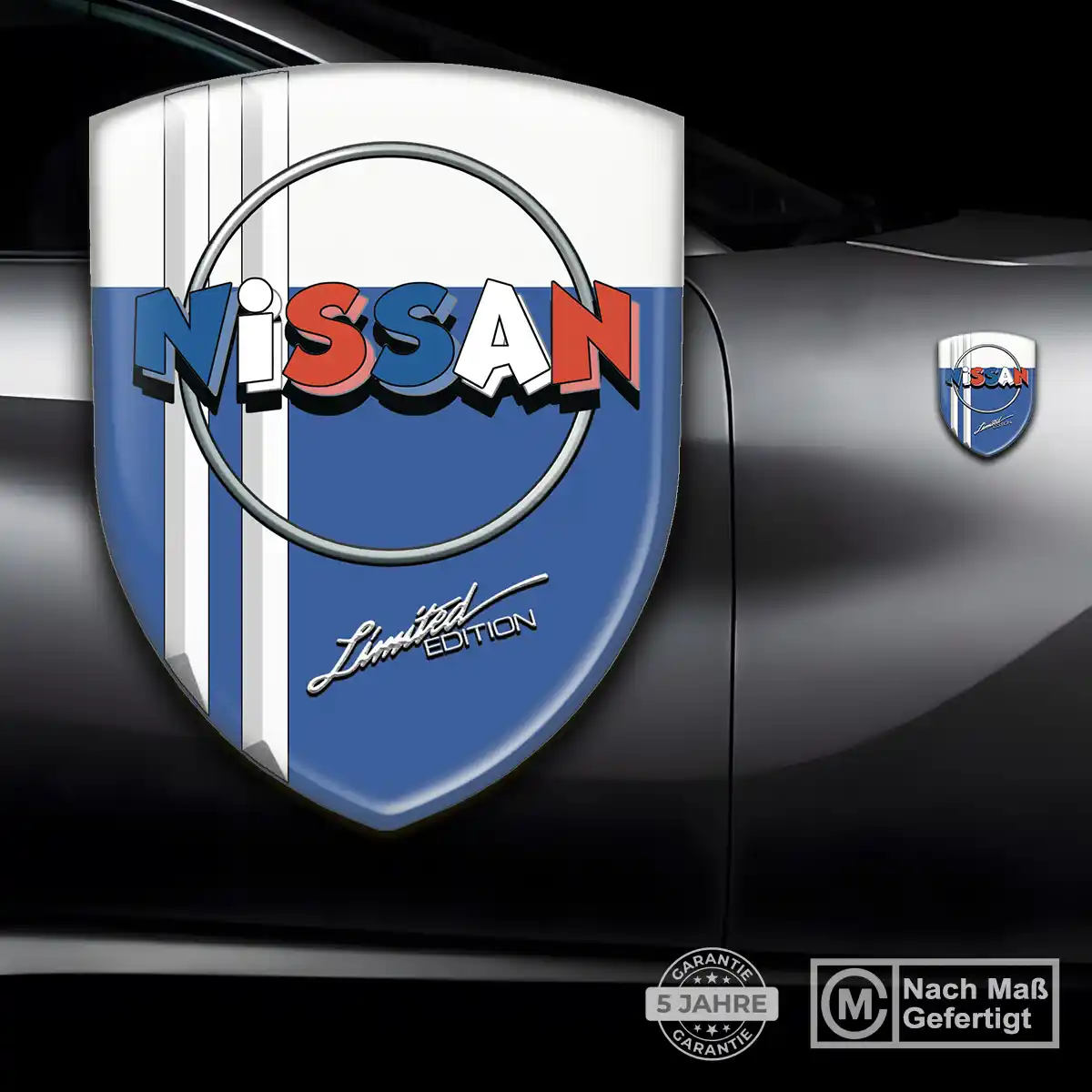 Nissan 3D Gel Aufkleber Wappen Auto Interieurdesign