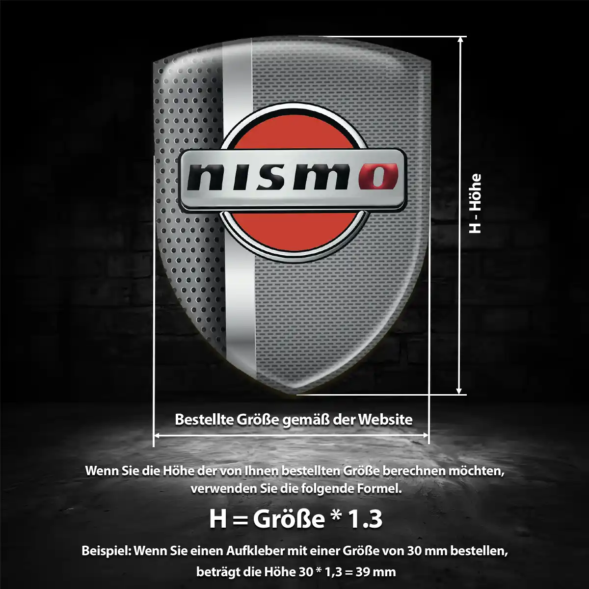 Nissan 3D Gel Aufkleber Wappen Auto Limitierte Auflage
