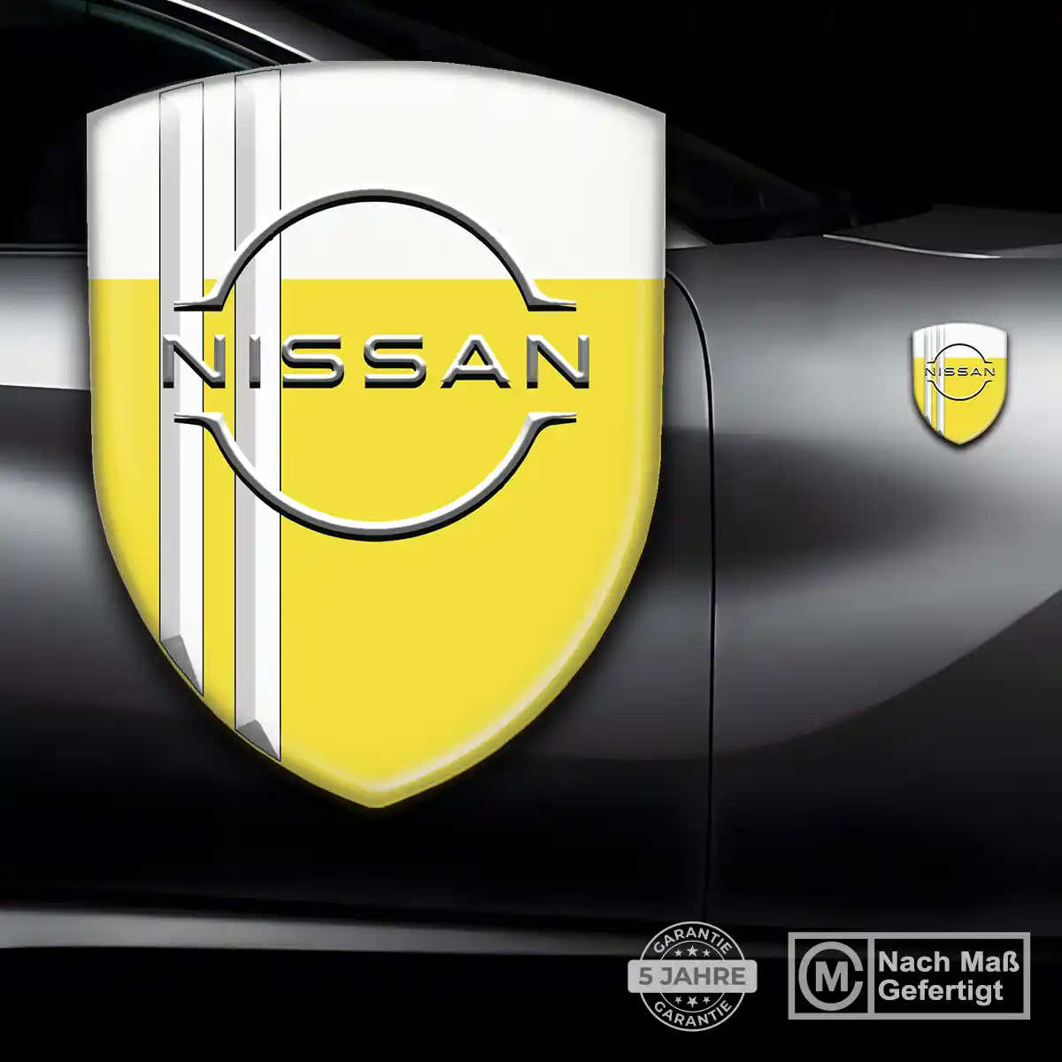 Nissan 3D Gel Aufkleber Wappen Auto Markenedition
