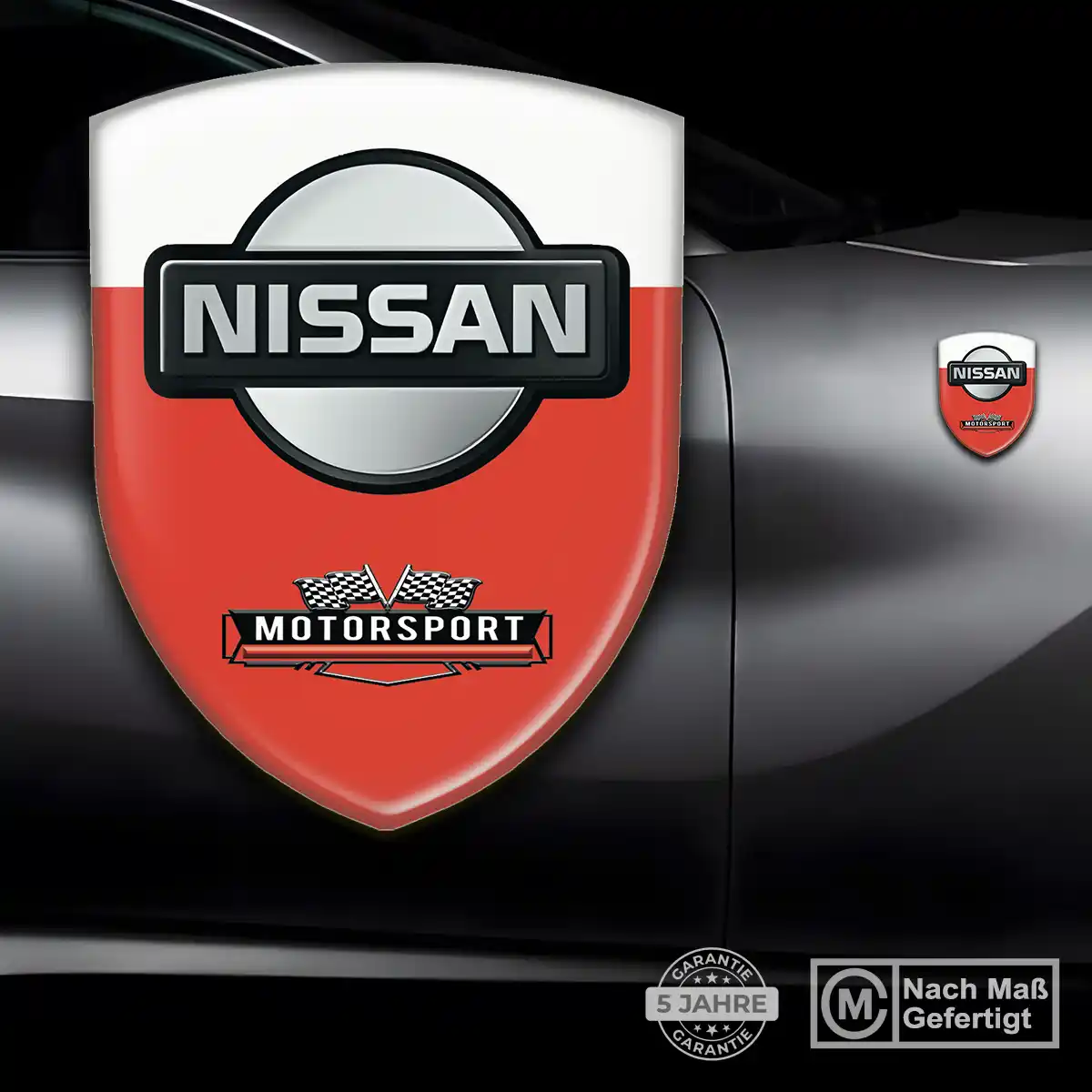 Nissan 3D Gel Aufkleber Wappen Auto Stilvolles Design