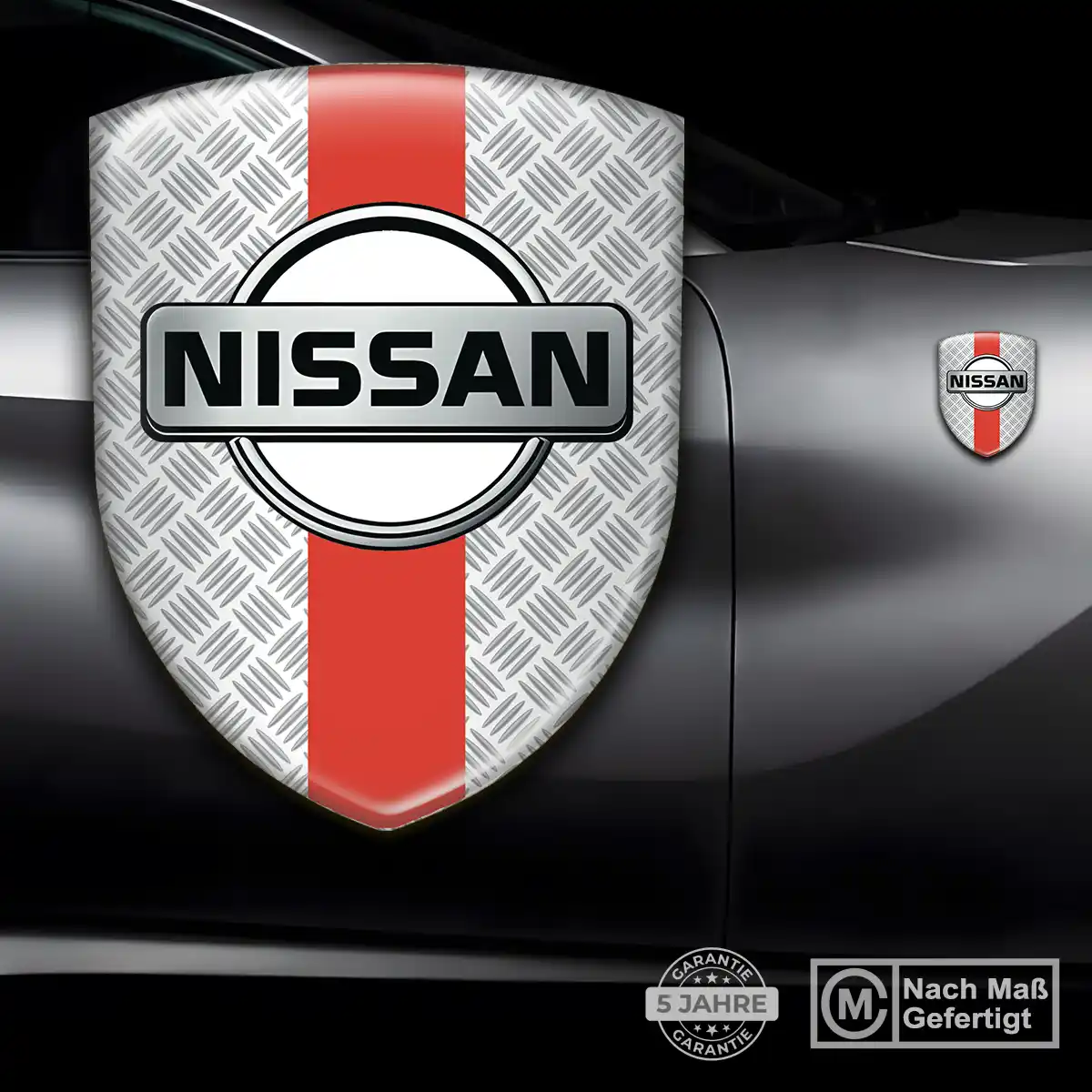 Nissan 3D Gel Aufkleber Wappen Erstklassige Qualität
