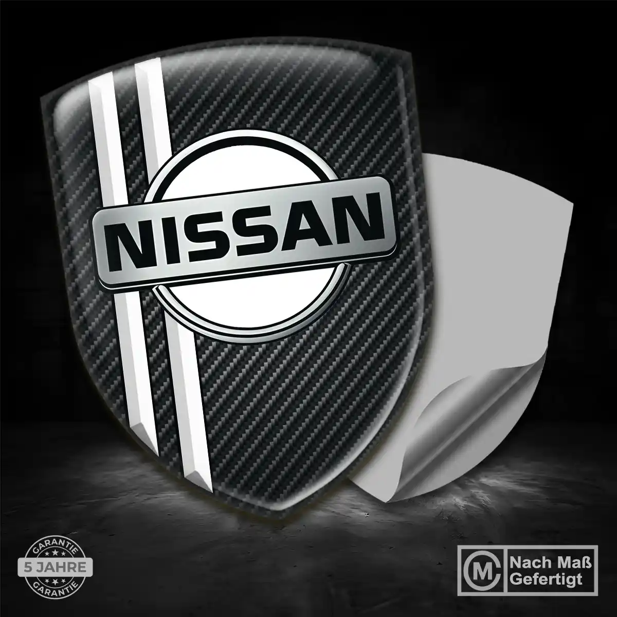 Nissan 3D Gel Aufkleber Wappen Exterieurdesign