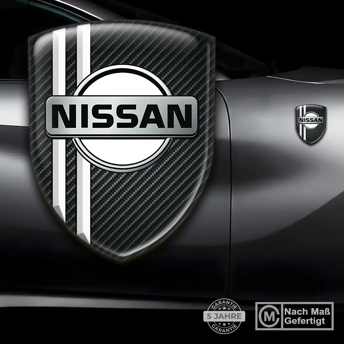 Nissan 3D Gel Aufkleber Wappen Exterieurdesign