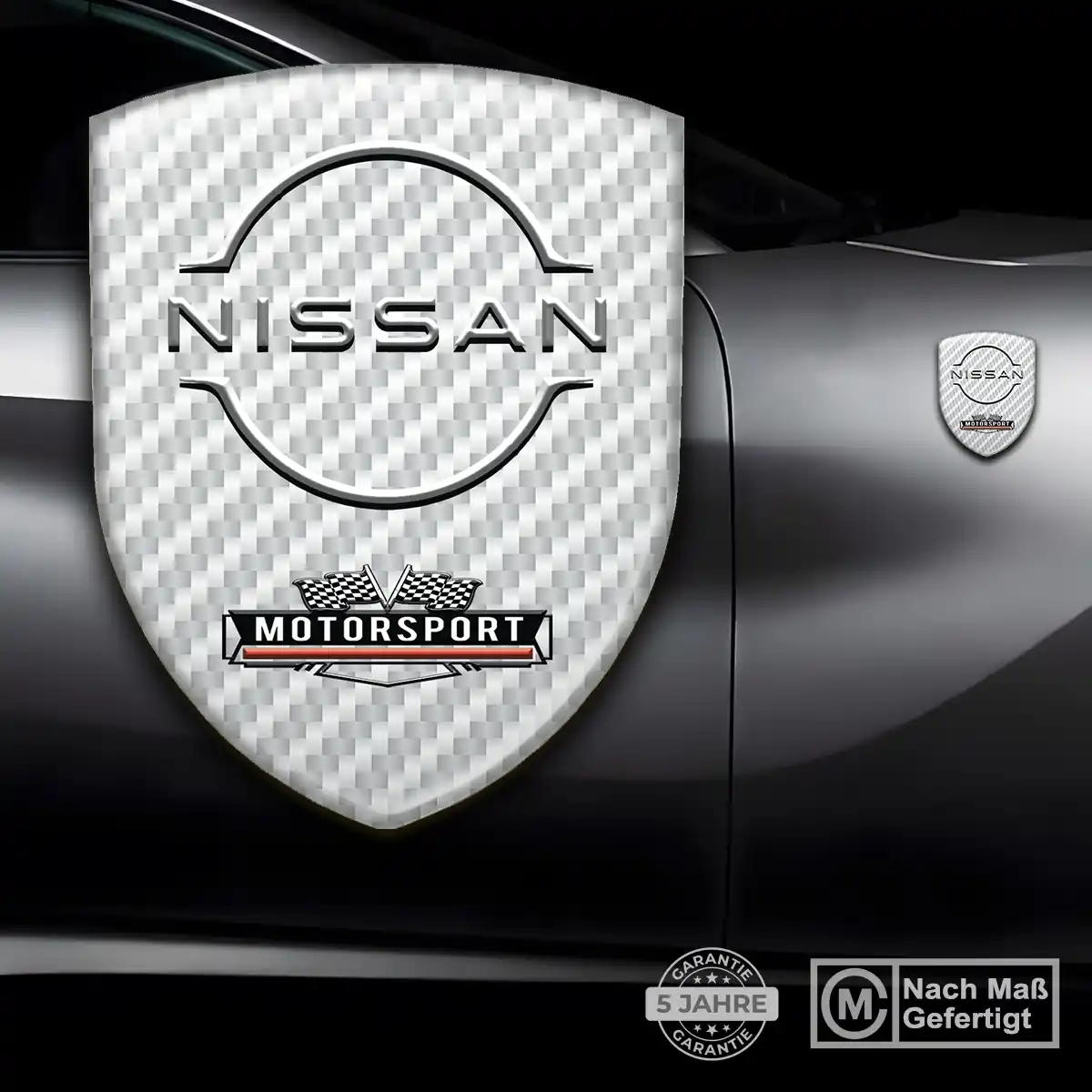 Nissan 3D Gel Aufkleber Wappen Höchste Qualität