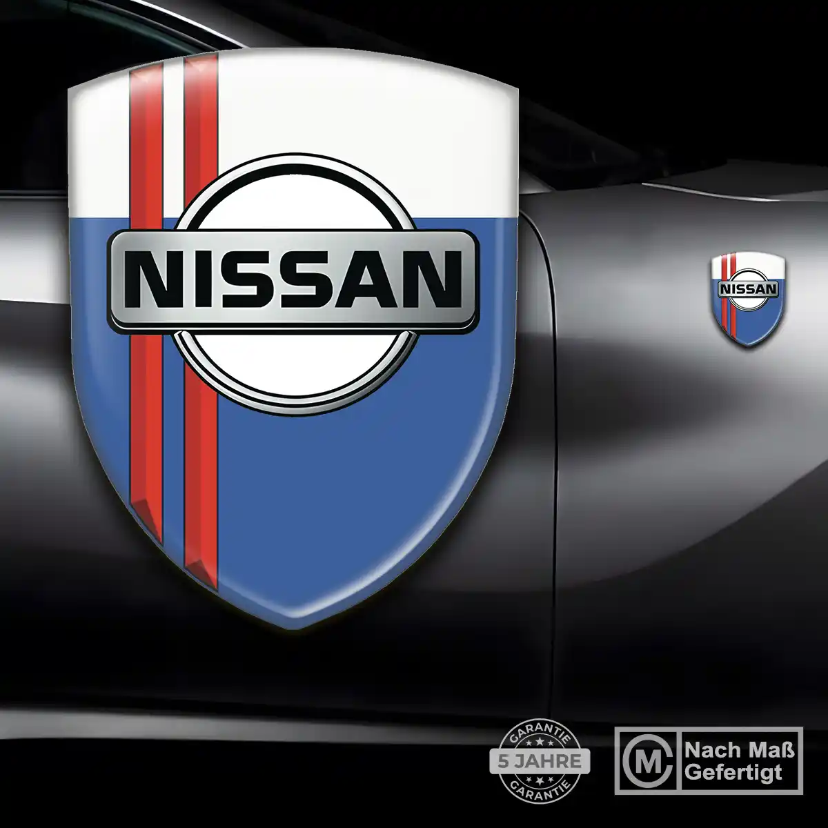 Nissan 3D Gel Aufkleber Wappen Limitierte Auflage