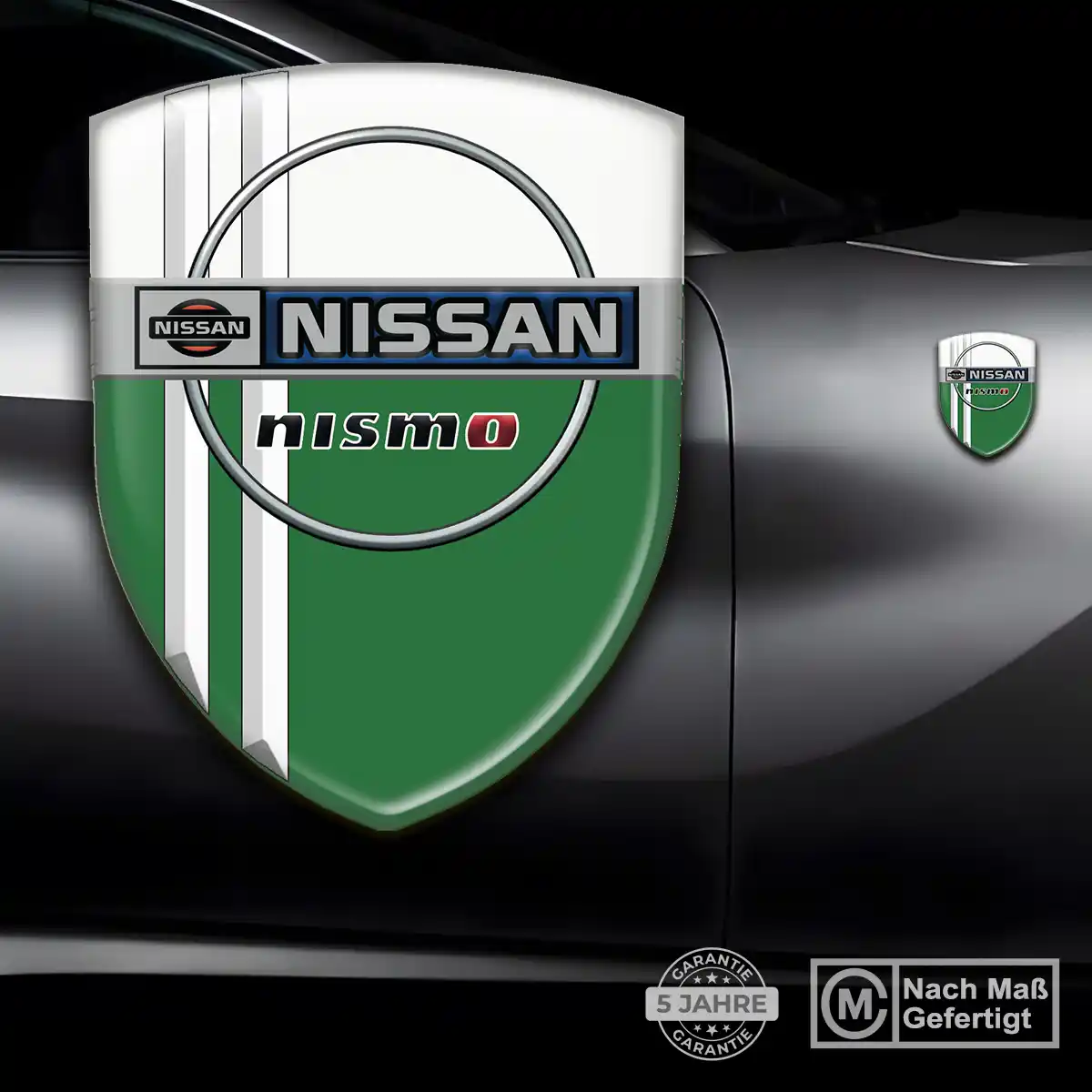 Nissan 3D Gel Aufkleber Wappen Markenedition