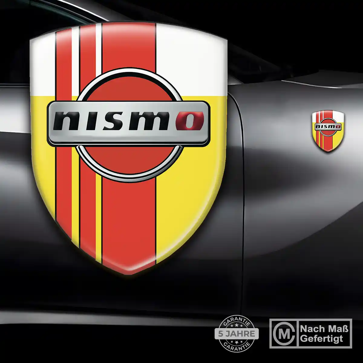 Nissan 3D Gel Aufkleber Wappen Premium-Edition
