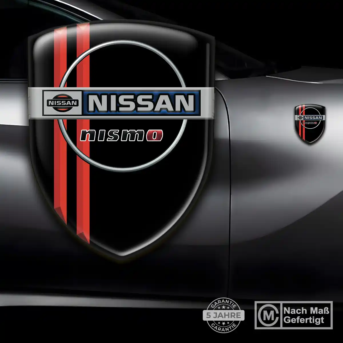 Nissan 3D Gel Aufkleber Wappen Premiumqualität