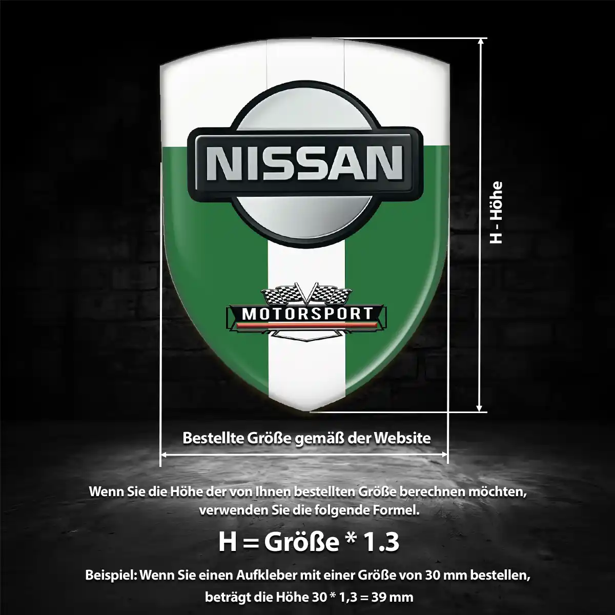Nissan Aufkleber 3D Gel Emblem Auto Elegantes Design