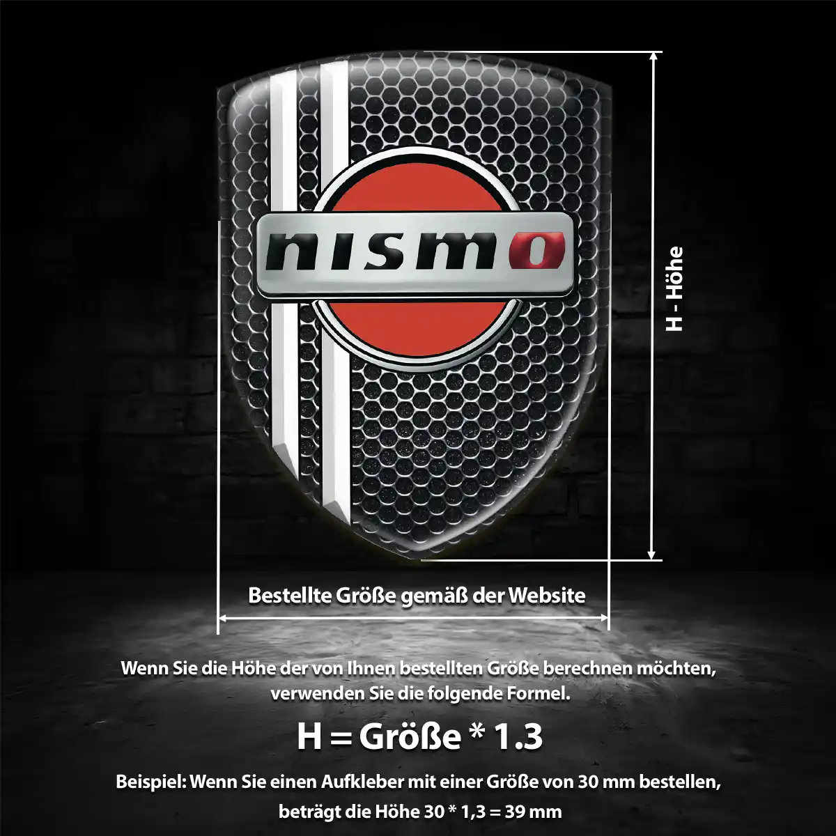 Nissan Aufkleber 3D Gel Emblem Auto Erstklassige Qualität