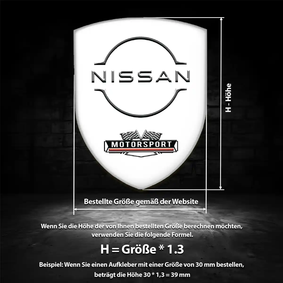 Nissan Aufkleber 3D Gel Emblem Auto Hochwertiges Harz