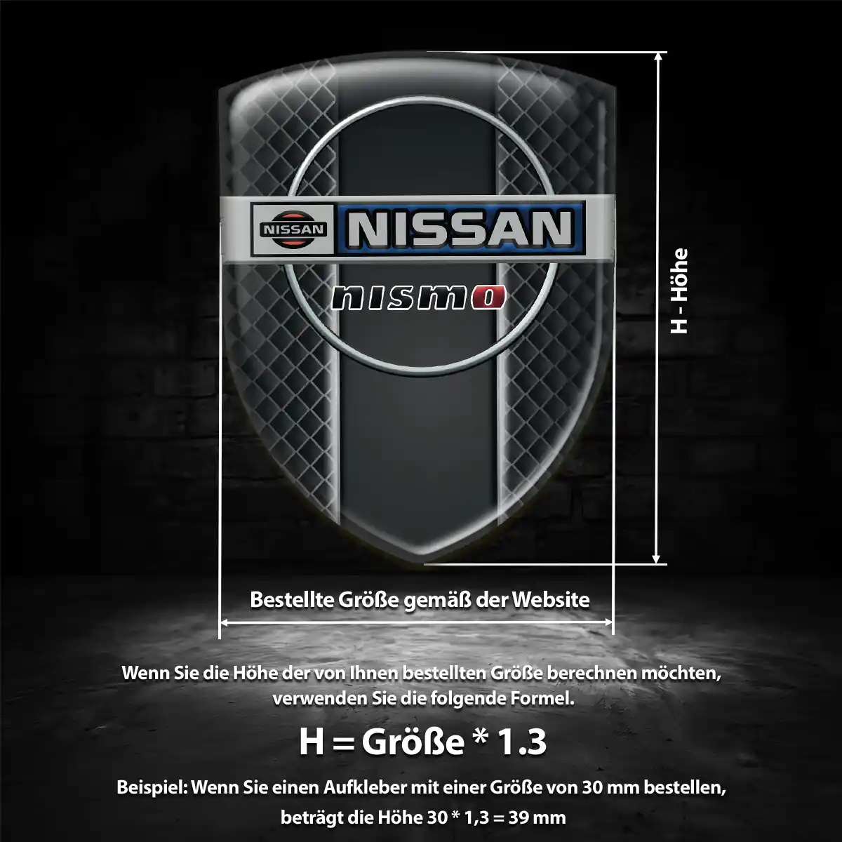 Nissan Aufkleber 3D Gel Emblem Auto Modernes Design