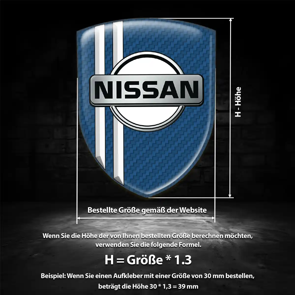 Nissan Aufkleber 3D Gel Emblem Hohe Qualität