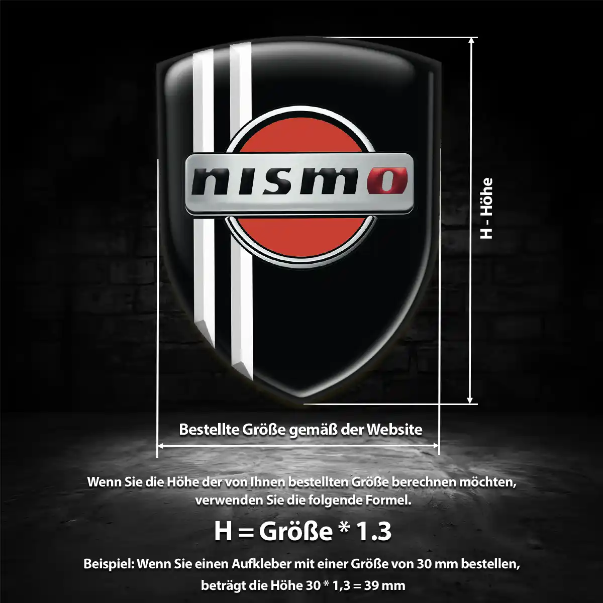 Nissan Aufkleber 3D Gel Embleme Anspruchsvolles Design