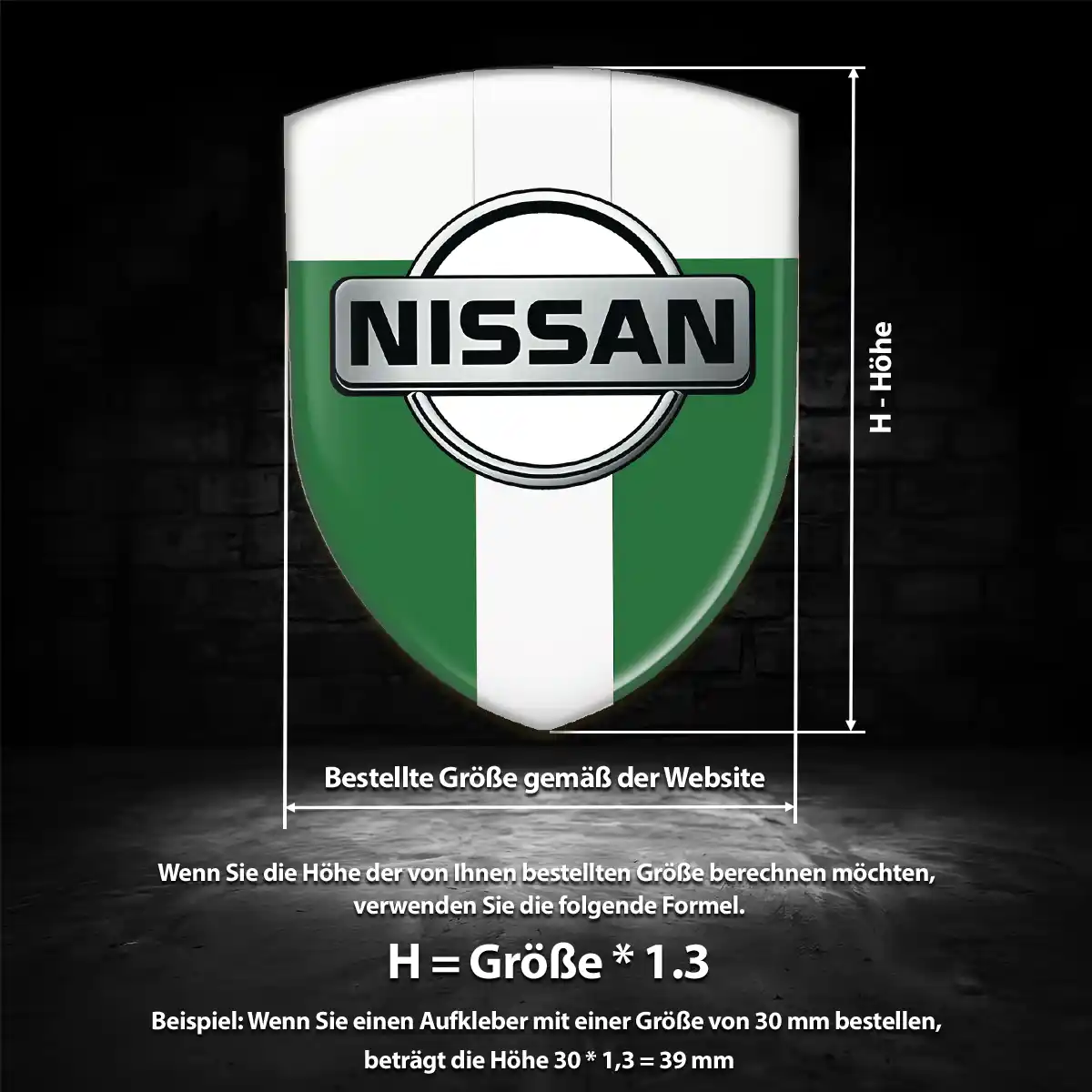 Nissan Aufkleber 3D Gel Embleme Ausdrucksstarkes Design