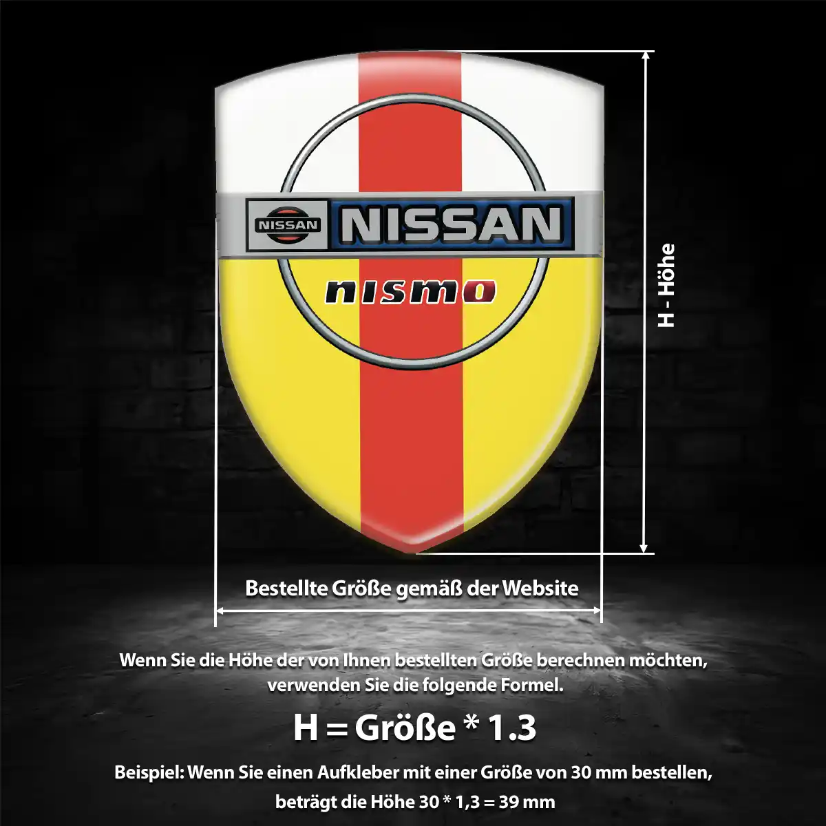 Nissan Aufkleber 3D Gel Embleme Auto Edles Design