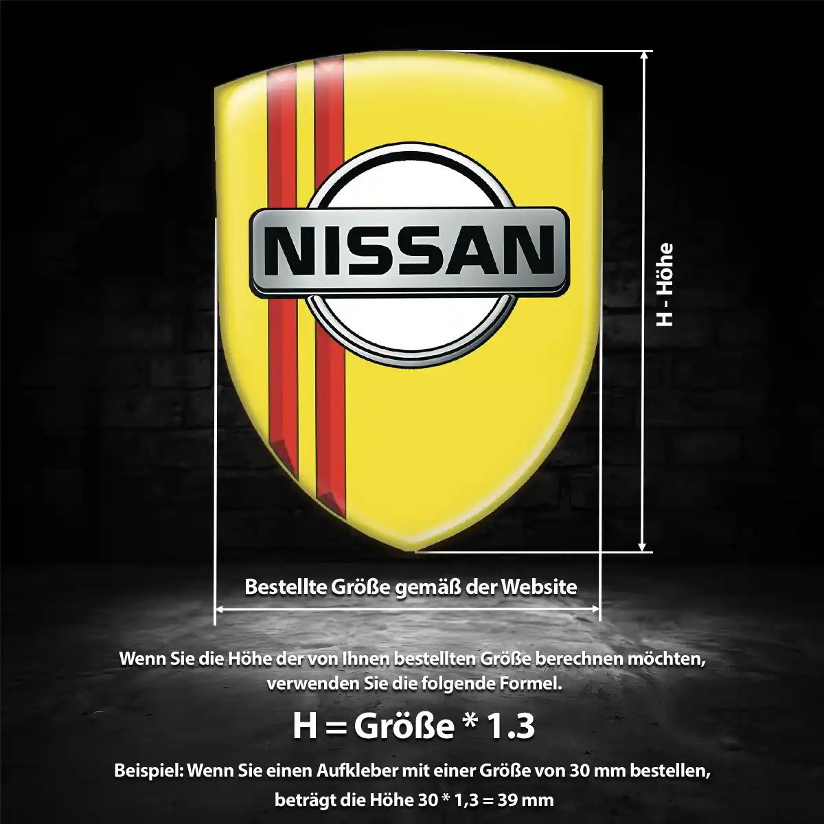 Nissan Aufkleber 3D Gel Embleme Auto Exterieurdesign