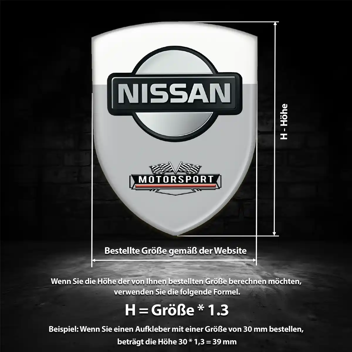 Nissan Aufkleber 3D Gel Embleme Auto Höchste Qualität