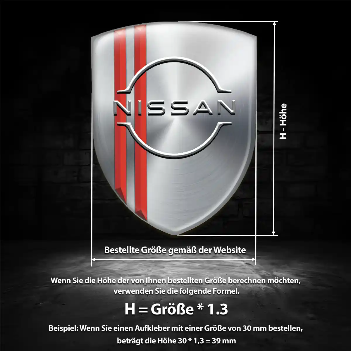 Nissan Aufkleber 3D Gel Embleme Auto Hohe Qualität