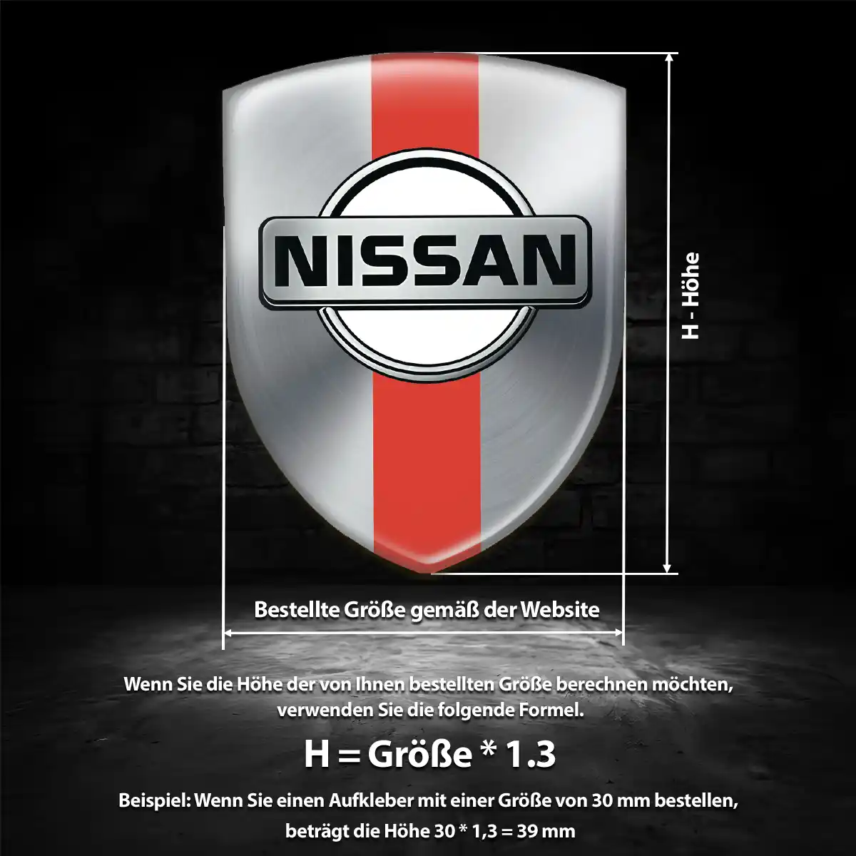 Nissan Aufkleber 3D Gel Embleme Auto Markenedition