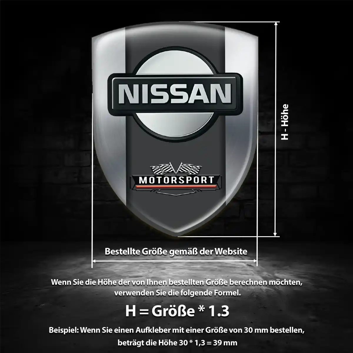 Nissan Aufkleber 3D Gel Embleme Erstklassige Qualität