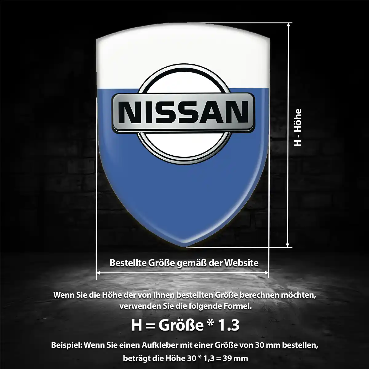 Nissan Aufkleber 3D Gel Embleme Exterieurdesign