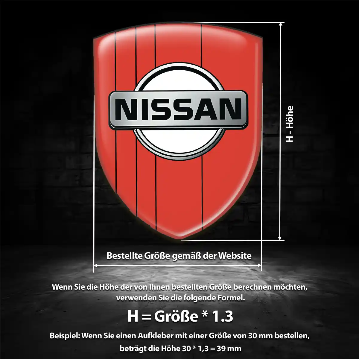 Nissan Aufkleber 3D Gel Embleme Höchste Qualität
