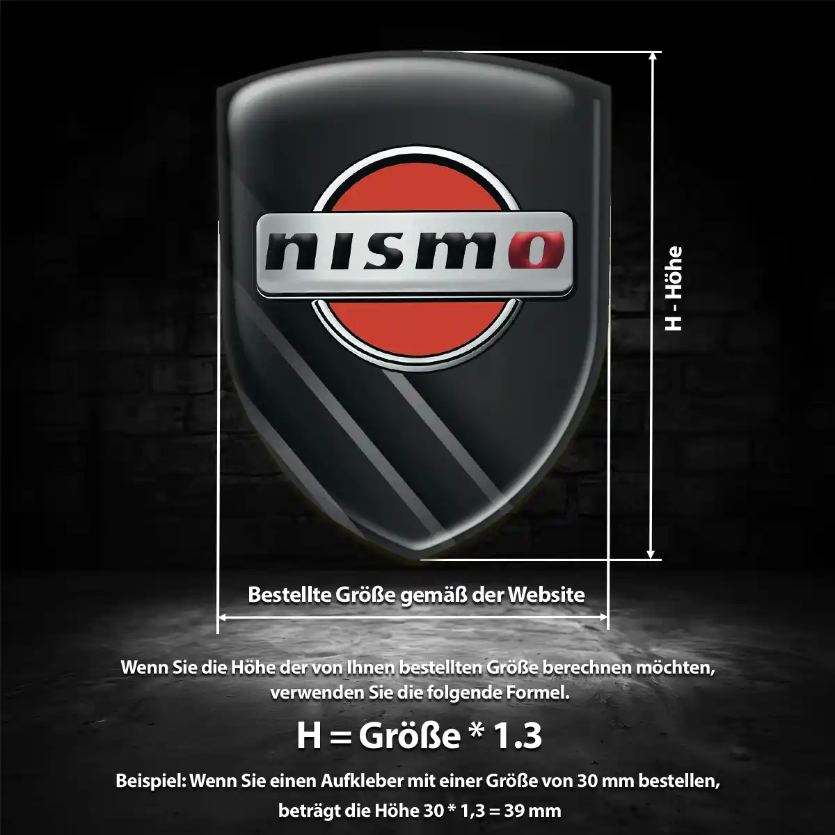 Nissan Aufkleber 3D Gel Embleme Interieurdesign