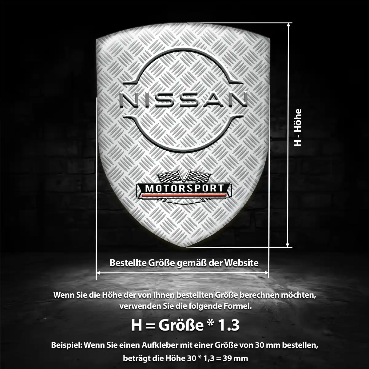 Nissan Aufkleber 3D Gel Embleme Tuningfahrzeug