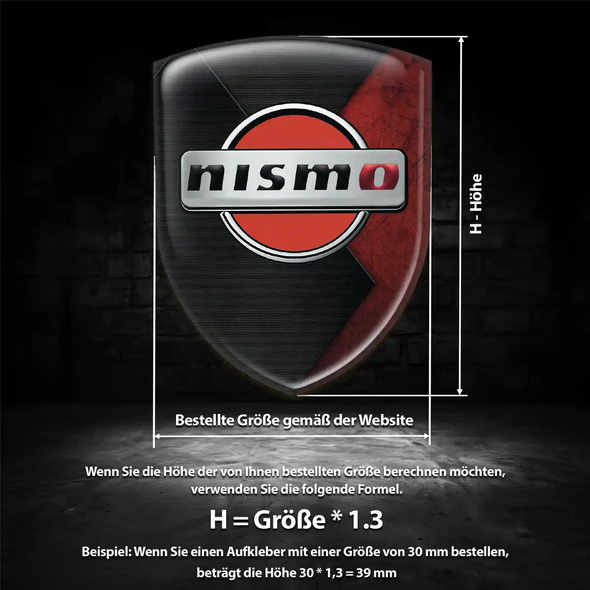 Nissan Aufkleber 3D Gel Silikon Auto Höchste Qualität