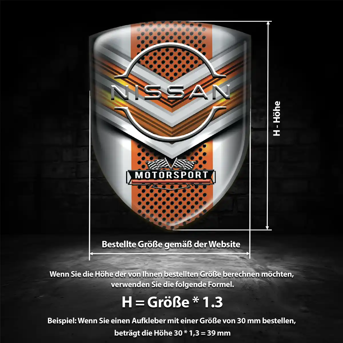 Nissan Aufkleber 3D Gel Silikon Auto Hochwertiges Harz